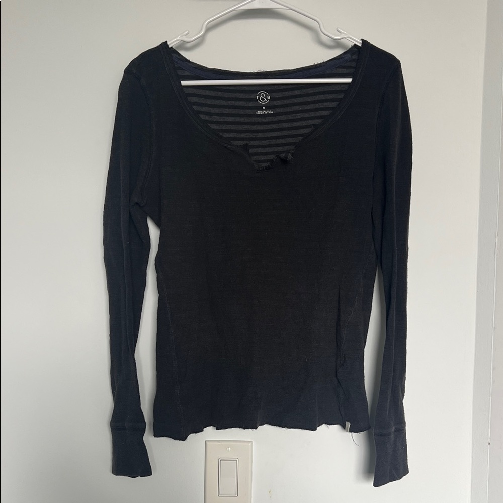 Classic Black Long Sleeve Women's Tee